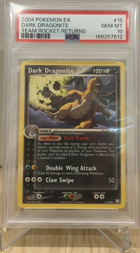 Dark Dragonite graded PSA 10 for sale on eBay
