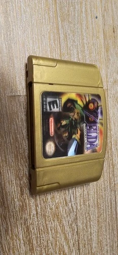 Zelda Majora's Mask N64 Nintendo 64 Game Authentic Holographic Gold The Legend