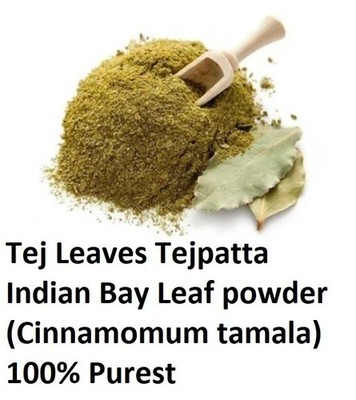 Tej Leaves Tejpatta  Indian Bay Leaf powder (Cinnamomum tamala) 100% Purest
