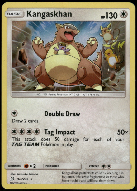 Pokémon  - Kangaskhan - 163/236 - Holo Rare - Unified Minds - NM/M