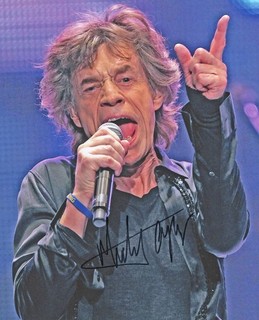 Mick Jagger Genuine Signed Photo – 10” x 8” & Certificate of Authenticity