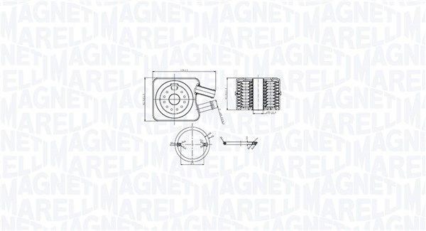 NEU - Magneti Marelli 350300003200 ÖLküHler, MotoröL FüR Audi Chrysler Dodge-image