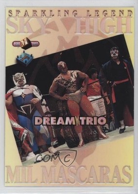 1998 BBM Pro Wrestling Sparkling Legends Sky High Mil Mascaras #SL3 0w6