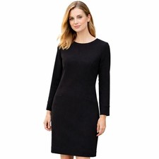 Nine West Womens Black Long Sleeve Dress Size 6 Keyhole Back Classic MSRP $89 I1