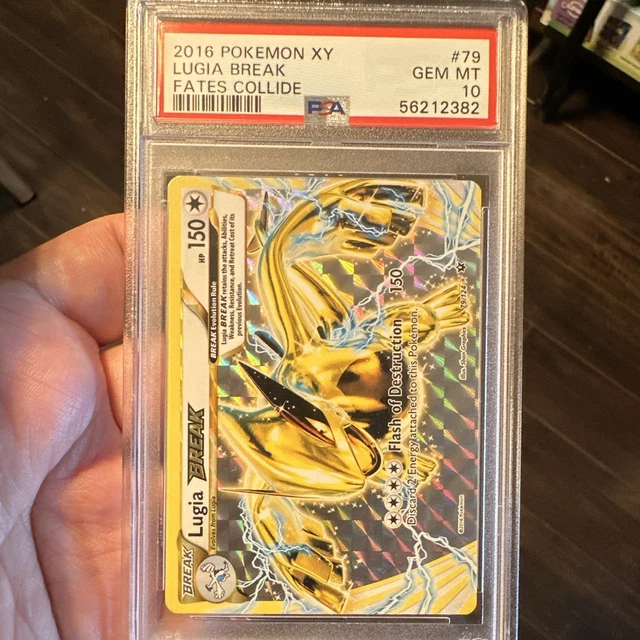 Pokemon Card Lugia Break Holo 2016 XY Fates Collide PSA 10 Gem Mint #79/124