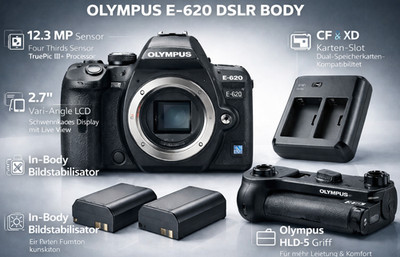 Olympus E-620 Digitalkamera - DSLR Camera  Digitale Spiegelreflexkamera BODY