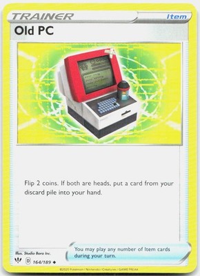Old PC 164/189 Uncommon Darkness Ablaze Pokemon Near Mint