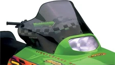 Powermadd Cobra Windshield Mid 15" Smoke/Black Checkers #12230 Arctic Cat