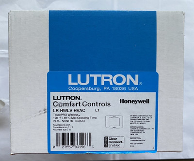 Lutron LR-HWLV-HVAC Comfort Control TouchPRO WiFi Wireless Thermostat OPEN BOX