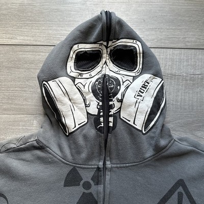Vintage Y2K Full Zip Hoodie Sweatshirt Mens XXL Toxic Mall Goth