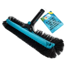 18" Heavy-Duty Floor & Wall Pool Brush, 270 Degrees Bristles - Reinforced Handle