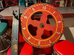 Vintage Carnival Wheel Barn find!