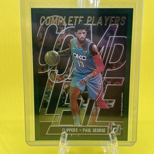 2019-20 Panini Donruss - Complete Players Paul George #14 Green Flood