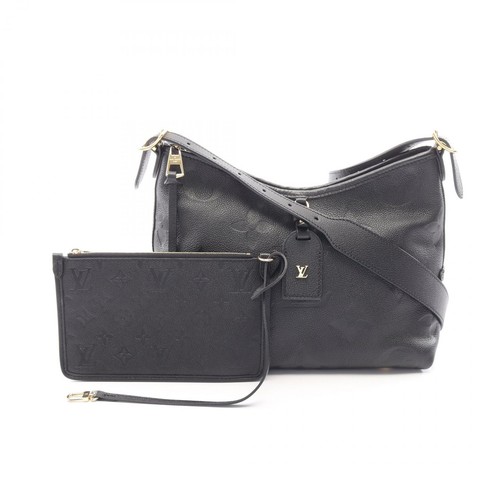 LOUIS VUITTON Carryall Zip NM PM Shoulder Bag M46293 Monogram empreinte Black