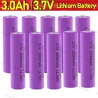 3.7V Rechargeable Battery Lithium Button top for flashlights and headlamp