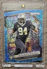 #/96 Blue Sparkle CAMERON JORDAN 2025 PANINI PRIZM SAINTS Numbered Parallel