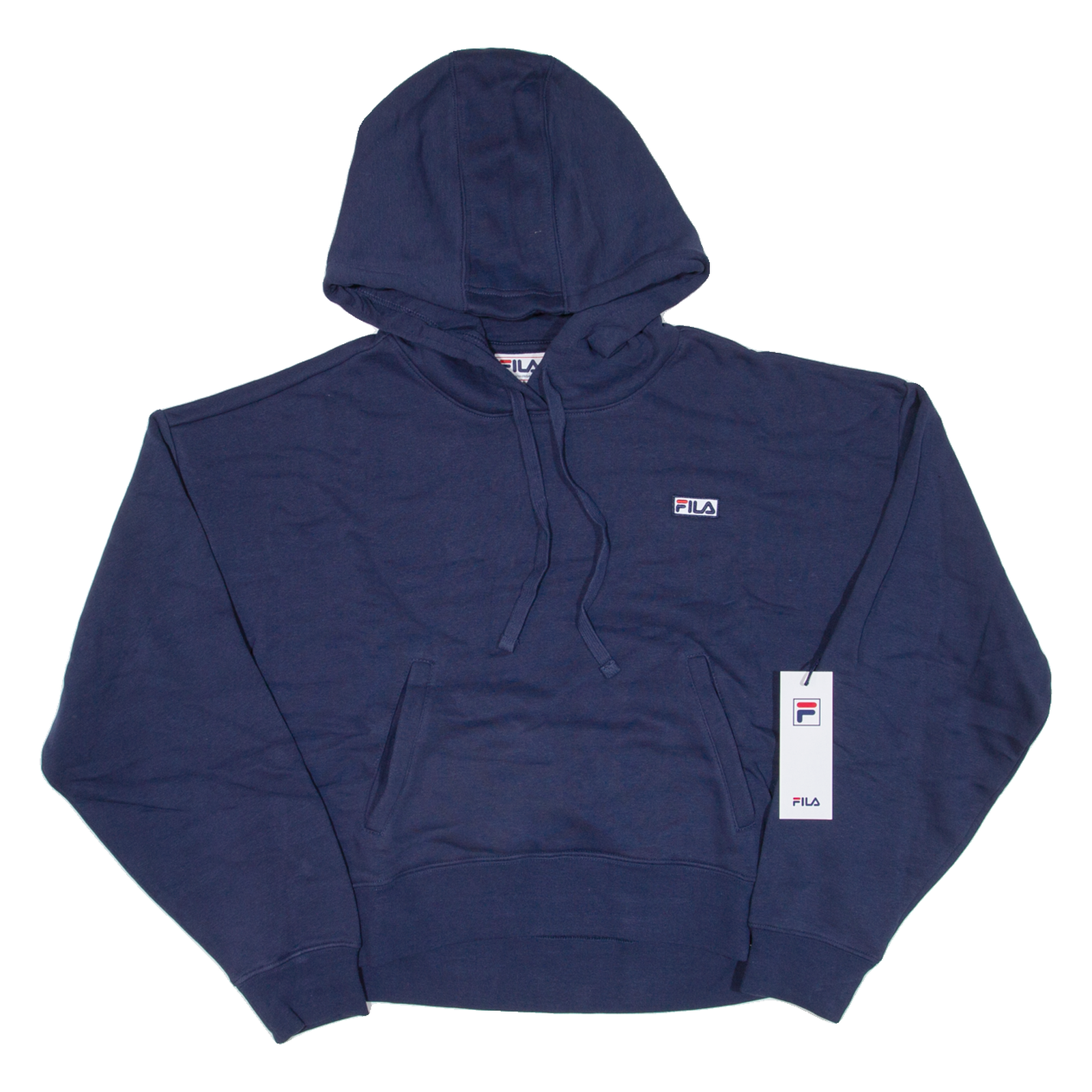 FILA Cropped Felpa con Cappuccio Donna Blu M