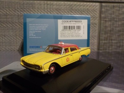 Modellauto, 1960 - Ford Fairlane Limousine New York Taxi 1/87 New Oxford 87FF6003