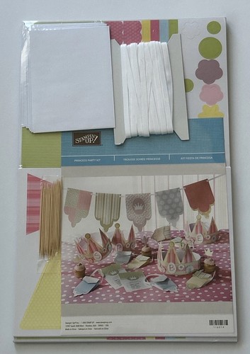Stampin' Up Party Kit Princess Love Bots Invitation Purse Banner Crown Gift Box