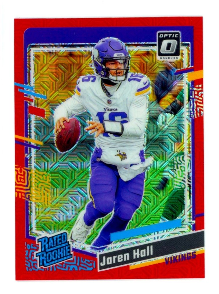 2023 Panini Donruss Optic Jaren Hall Red Mojo Prizm RC #270 SP Parallel Rookie