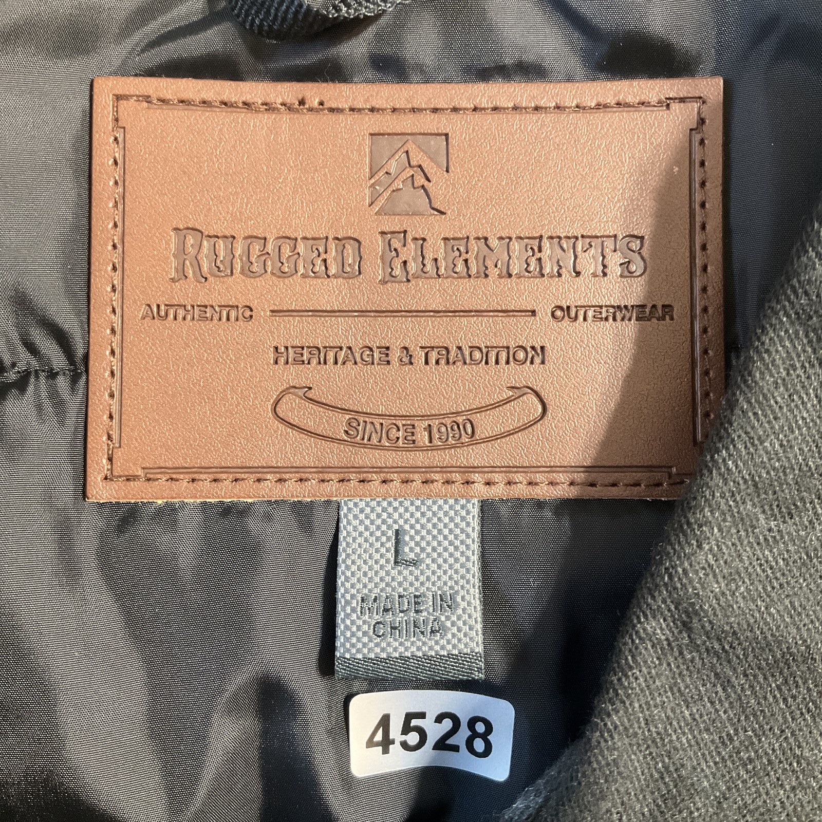 Rugged Elements Men Jacket L Charcoal Workwear Sn… - image 2