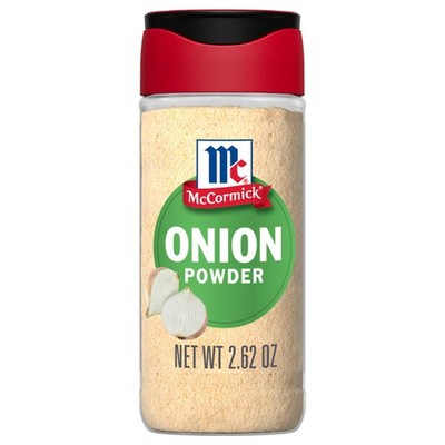 McCormick Onion Powder, Non GMO, Made with Fresh, 2.62 Ounce (Pack of 1) 