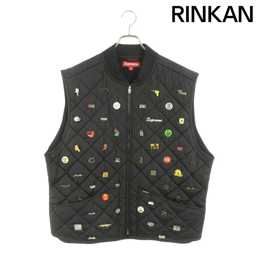 GILET DE TRAVAIL MATELASSÉ SUPREME 23AW PINS homme XL occasion a04b4c7c41264cc5ff628151d098933