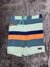 Patagonia Patch Pocket Wavefarer Men's Size 34 Blue 9" Stretch Board Shorts