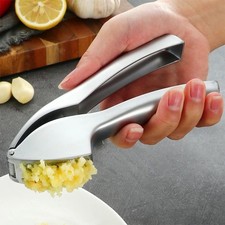 Garlic Press Stainless Steel Easy to Use and Clean Garlic Crush Large