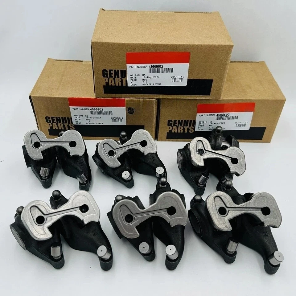 Conjunto de brazo basculante actualizado 6x 4995602 para Cummins 1998,5-18 5,9 L 6,7 L Foto 2 de 4