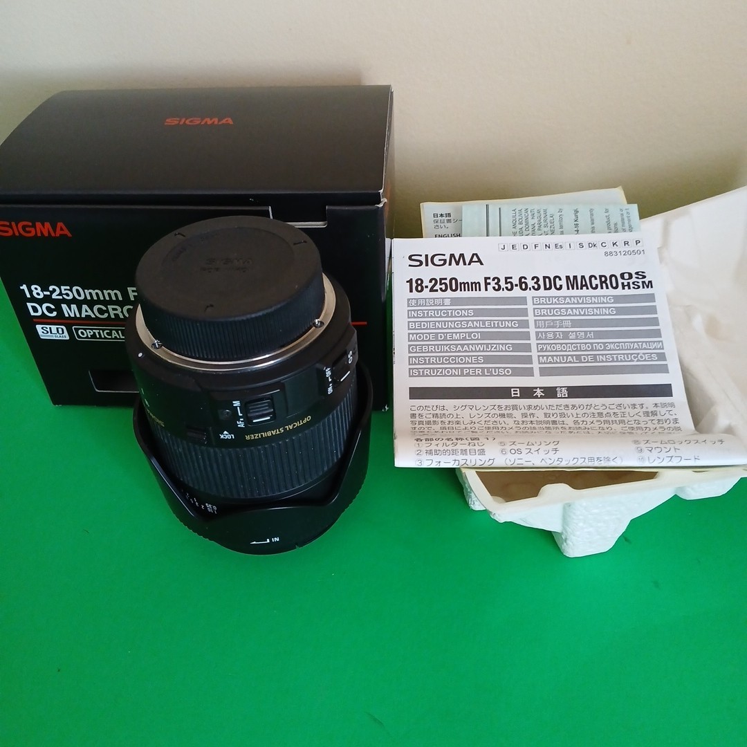 Sigma DC 18-250mm f/3.5-6.3 OS HSM DC Lens For Canon for sale