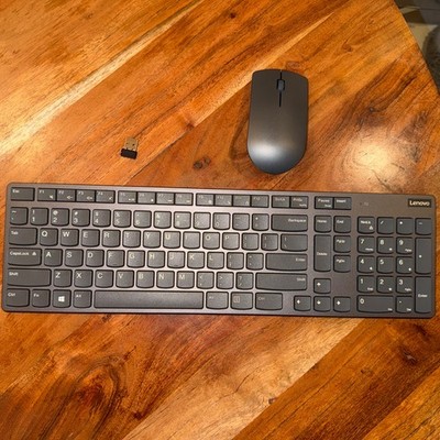 Lenovo Professional Ultraslim Wireless Keyboard - Mouse - KBRF5C71 - QWERTY