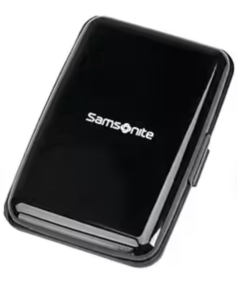 Samsonite RFID Aluminum metal Travel Wallet, Black