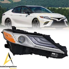 For 2018-2020 Toyota Camry XLE XSE Front Headlight Passenger Side Full LED RH