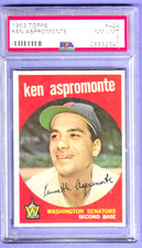 1959 Topps PSA 8 NM-MT Ken ASTROMONTE Washington Senators #424 5.00 Ship Canada