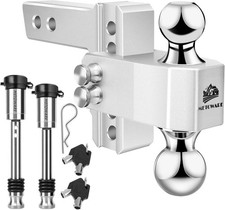 Tow Hitch With 4-inch Droprise Fits 2-inch Receiver For Truck 14000 Lbs Gtw Tow Hitch With 4-inch Droprise Fits 2-inch Receiver For Truck 14000 Lbs Gtw