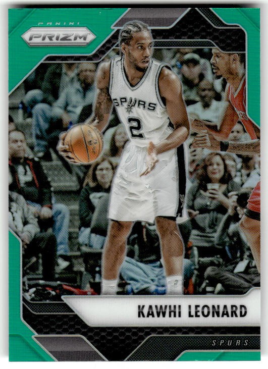 2016-17 Panini Prizm Green Prizms Kawhi Leonard #231 San Antonio Spurs