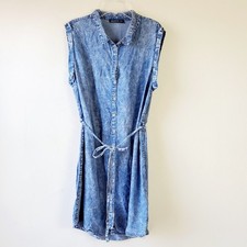 Cotton On Sleeveless Chambray Shirt Dress