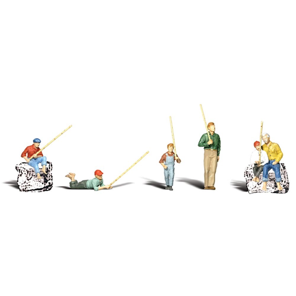 Woodland Scenics WA1878 Gone Fishing HO OO Gauge Figures Landscaping