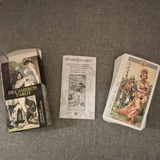 Decameron Tarot Cards Card Deck Set with Box & Guidebook Instruction Booklet