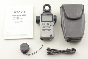 [ Near MINT w/ Case Strap ] Sekonic L-608 Super Zoom Master Meter From JAPAN
