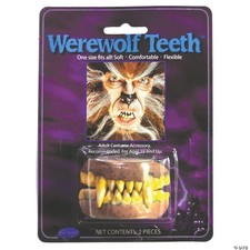 Fun World Men's Teeth Werewolf Accessory, Multi, Standard Costume - One Size
