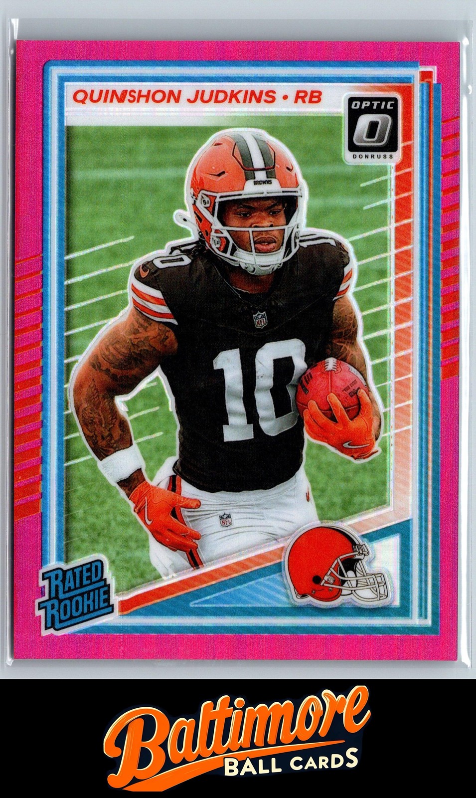 Quinshon Judkins 2025 Donruss Optic #252 Pink Rookie 30226-2