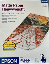 Epson Matte Premium Presentation Heavyweight Paper 8.5 x 11" 40 Sheet Open Pack