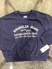 NWT Wrangler Womans Small Pullover Blue Sweatshirt