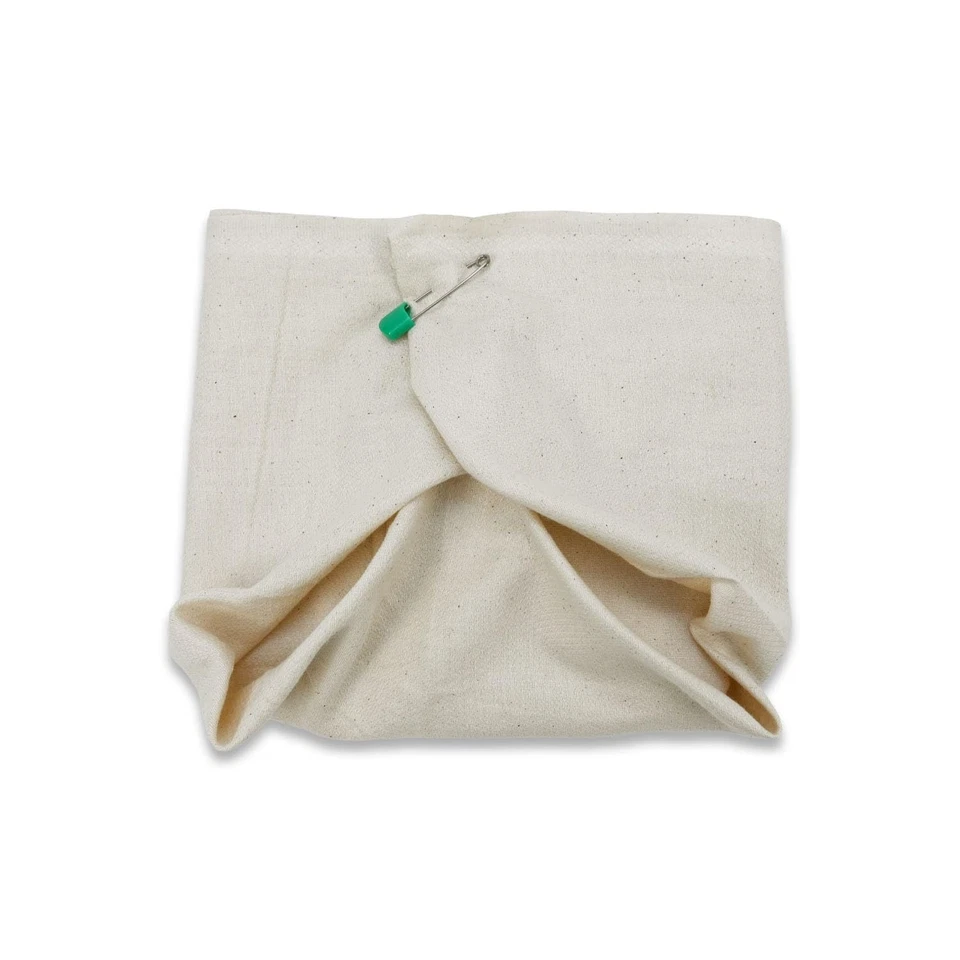 Paquete de 6 pañales planos de tela sin blanquear Osocozy 27X27 de algodón natural Foto 3 de 4