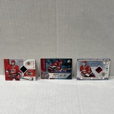 ERIC COLE AUTO #095-100-2-Patch Cards-1 Double-Sided Patch Card W/Brind’Amour!🔥