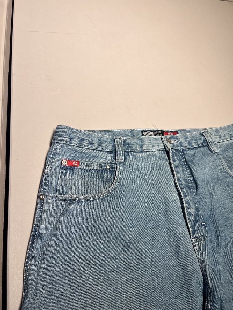 SOUTHPOLE 赤タブ W38 South Pole Jeans Men's 38 Blue Wide Leg Baggy Red Tab
