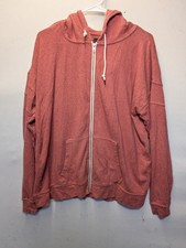 Volcom Lived In Lounge Hoodie Rosewood Size 12 XL Full Zip 6027