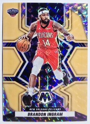 2021-2022 Panini Mosaic Orange Fluorescent Brandon Ingram /25 Pelicans #200   
